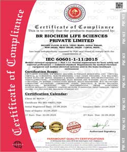 IEC 60601-1-11:2015 Certificate Thumbnail
